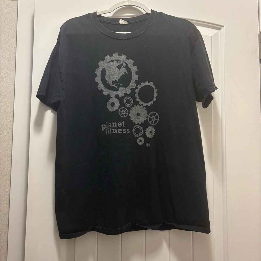 Black workout shirt